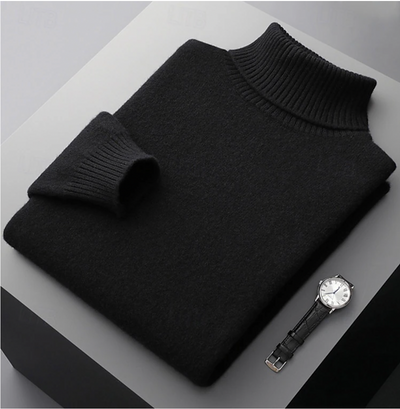 MAXIMILIAN - Eleganter Rollkragenpullover aus Merinowolle für Männer