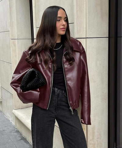 Amelie - Burgundy Jacket