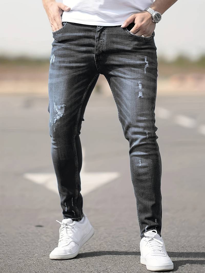 ADYAN | Slim-Fit-Stretch-Jeans für Männer