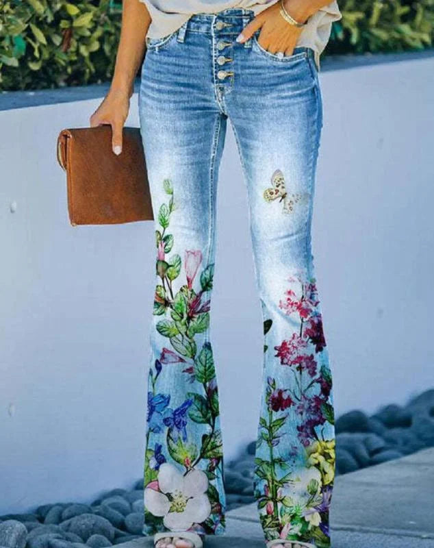 BEA | Blumen-Jeans für Frauen im angesagten Design