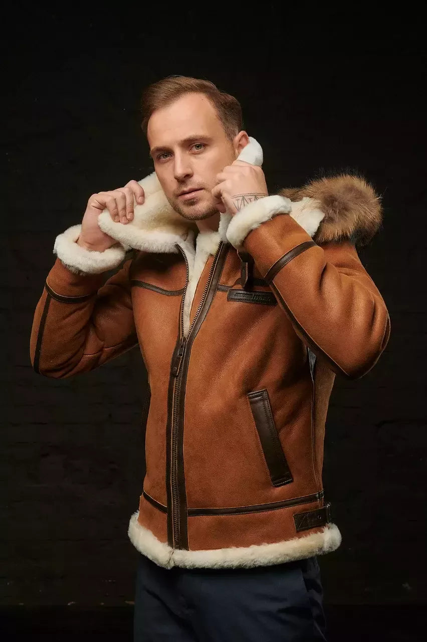 Heevan - Nordische Luxus-Winterjacke mit Kapuze für Männer