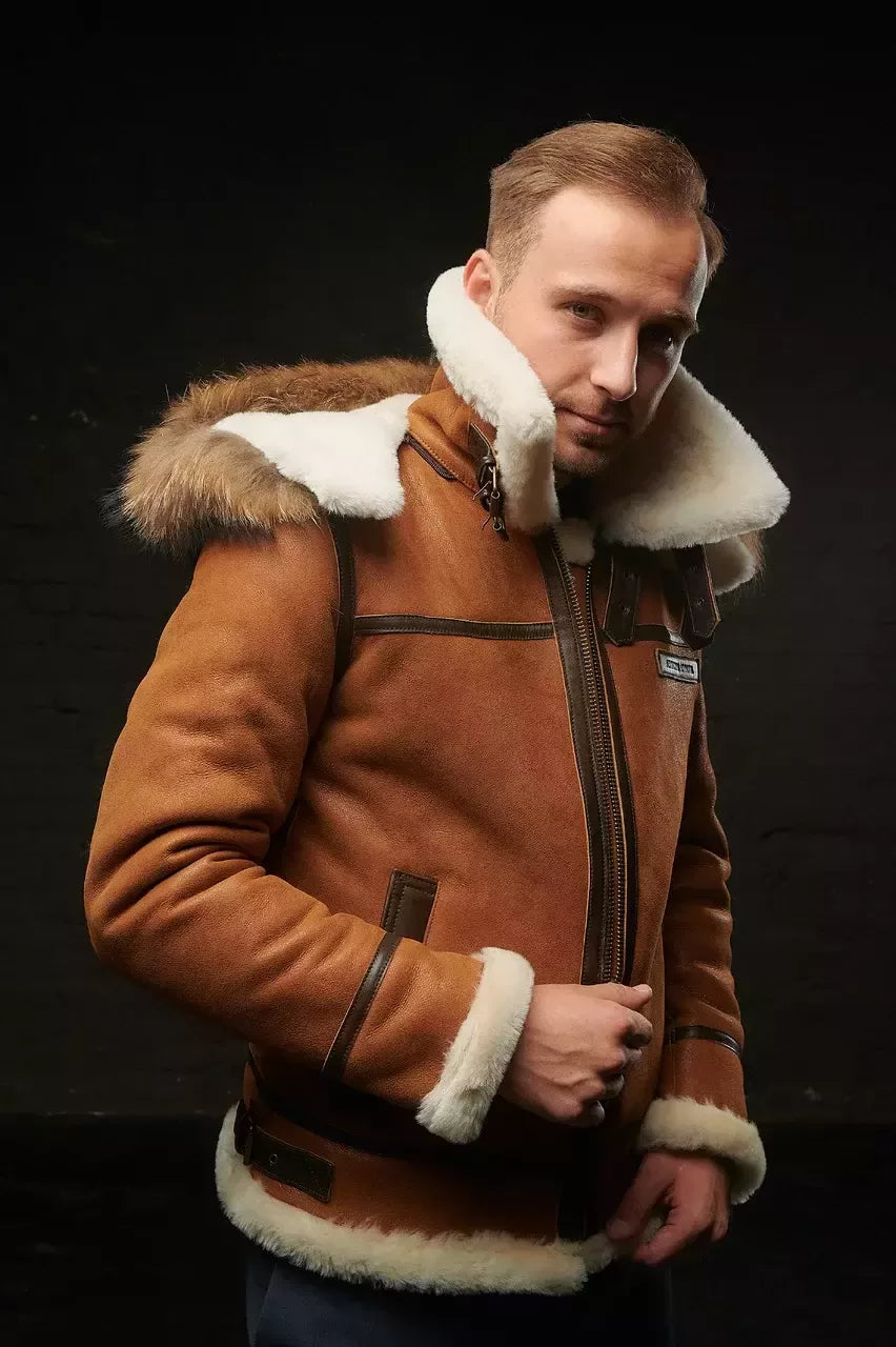 Heevan - Nordische Luxus-Winterjacke mit Kapuze für Männer