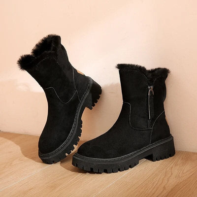 Federica - Warme Fleece-Stiefel mit Baumwollfutter