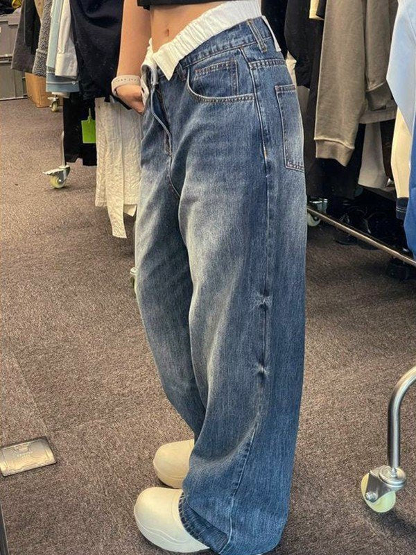 Mercy - Jeans mit hoher Taille und weitem Bein