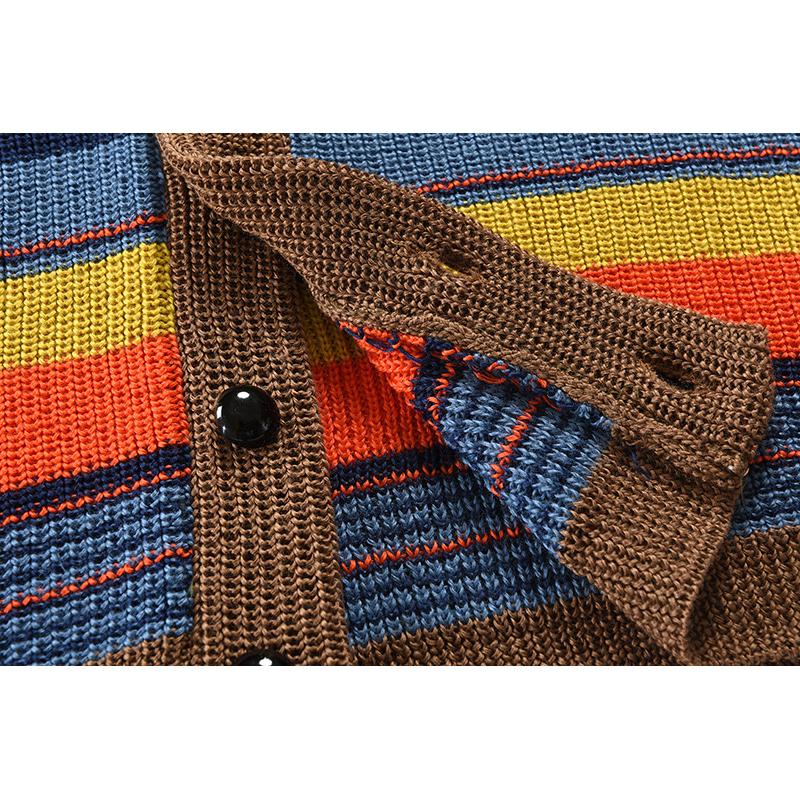 MORITZ | Trendige Strickjacke für Herren mit Farbblock-Details