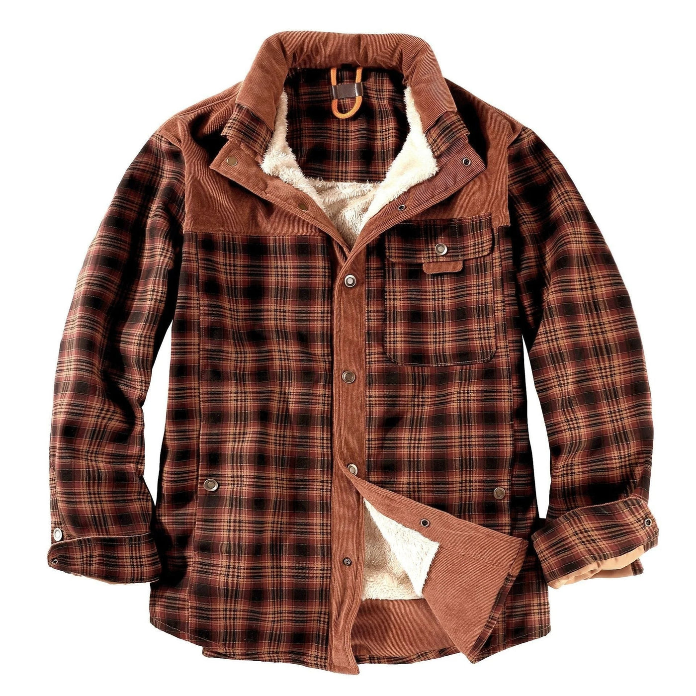 Roxel - Plaid Flare Fleece Hemdjacke