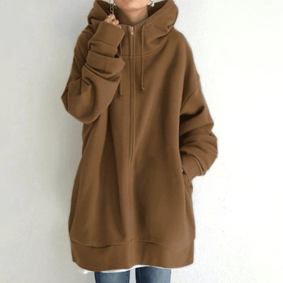 Hilena - Damen Herbst/Winter Zip-Up Hoodie