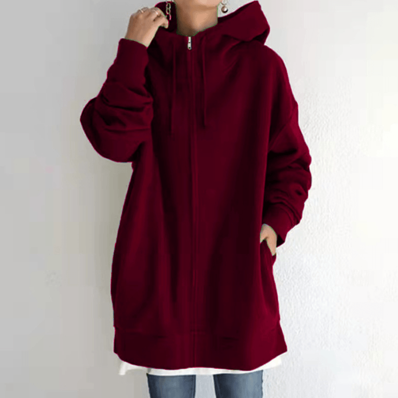 Hilena - Damen Herbst/Winter Zip-Up Hoodie